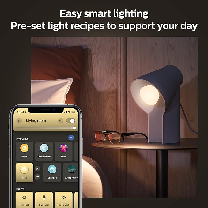 Philips Hue White Ambiance 60W Smart Button Starter Kit 2-Pack, Works with Amazon Alexa, Google Assistant, Apple HomeKit