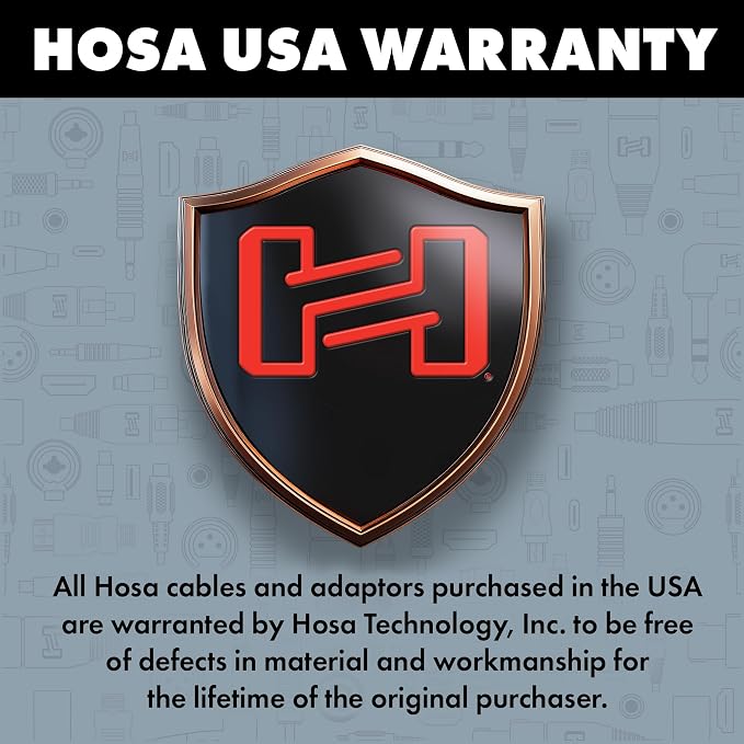 Hosa YMR-197 Stereo Breakout, 3.5 mm TRSF to Dual RCA | 1/8" to RCA cable with 6-inch length for smartphones, MP3 players and home theater systems