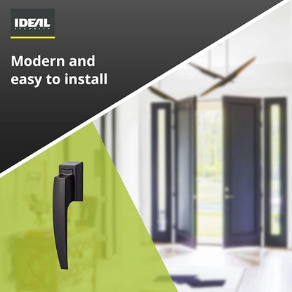 Ideal Security Model 1994 VP Pull Handle Set for Storm and Screen Doors, Fits 1 to 2-1/8 inches Thick Doors, Matte Black