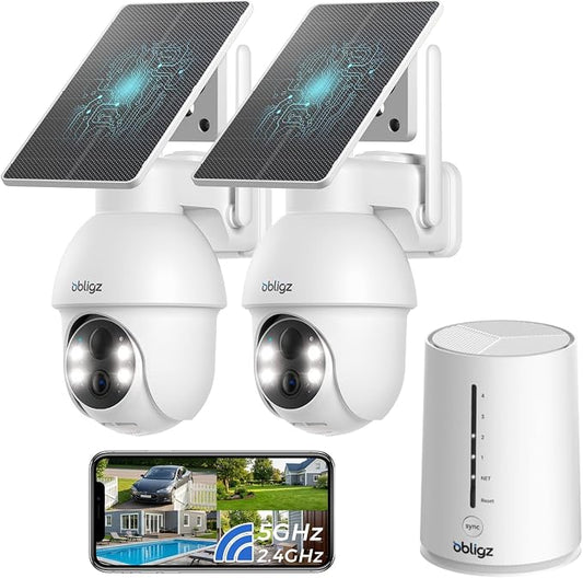 4MP Cameras for Home Security, 64GB Local Storage, No Subscription