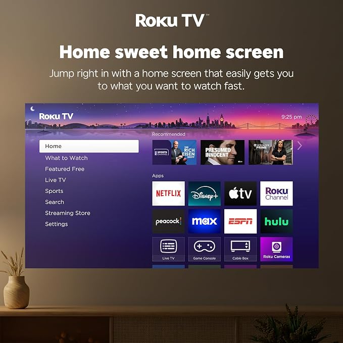 Aurzen Roku TV D1R Cube Smart Outdoor Projector with WiFi and Bluetooth | Roku TV Built-in, Sealed Optical Engine, 1080P FHD, DoIby Audio, Portable Mini Projector for Home/Outdoor Movie Soccer Game