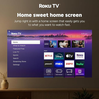 Aurzen Roku TV D1R Cube Smart Outdoor Projector with WiFi and Bluetooth | Roku TV Built-in, Sealed Optical Engine, 1080P FHD, DoIby Audio, Portable Mini Projector for Home/Outdoor Movie Soccer Game
