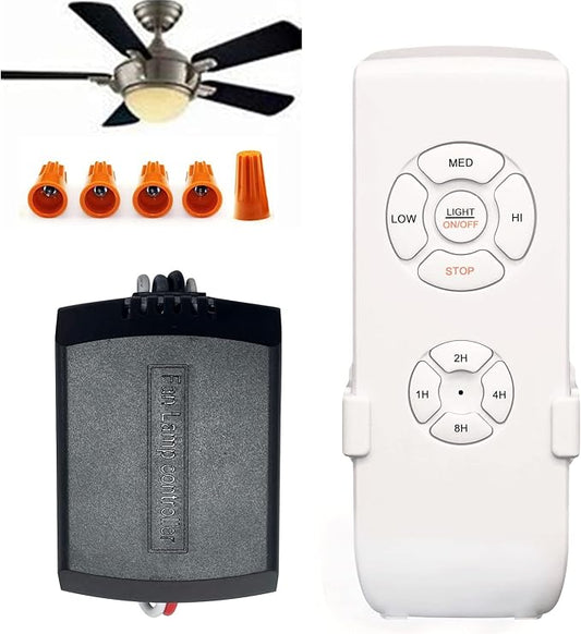 Humpptom Universal Ceiling Fan Remote Control Kit - Compatible with Harbor Breeze, Hampton Bay & More