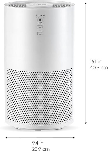 IRIS USA WOOZOO True HEPA Air Purifier, H13 3-in-1 filter removes 99.97% of particles, pet hair, smoke, and odors, covers up to 648 ft², 46W Energy Star motor, ideal for bedrooms and allergies