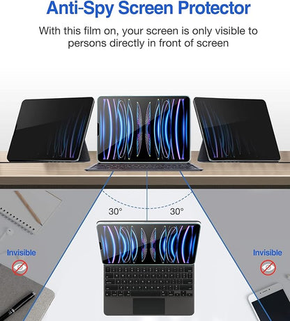 ProCase Privacy Screen Protector for iPad Pro 11 4th 3rd 2nd 1st 2022 2021 2020 2018, Anti-Spy Tempered Glass Film Guard -1 Pack