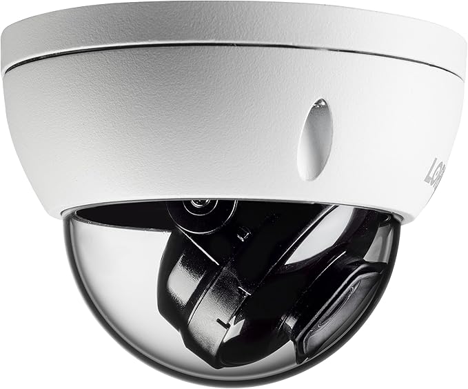 Lorex 4K IP Wired Dome Security Camera | Listen-in Audio | IK10 Vandal Proof Rating | Person and Vehicle Detection | Color Night Vision | IP67 Weatherproof | White
