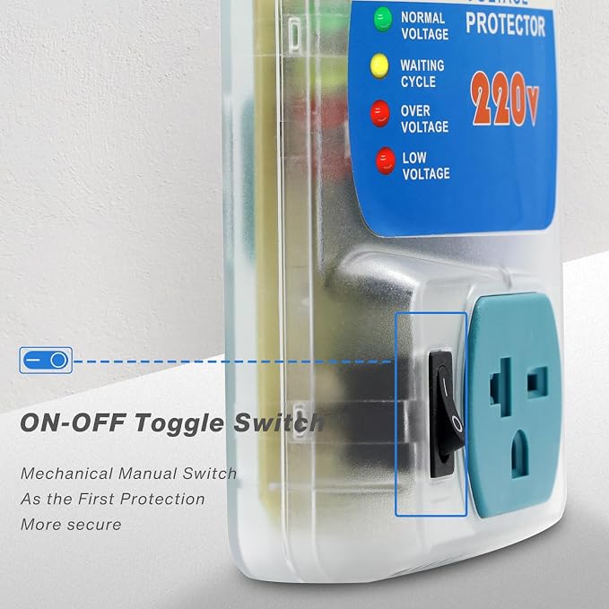 [ETL Listed] BSEED Surge Protector, Surge Protector Outlet for Home Appliances, Voltage Protector Suit for Refrigerator, TV, Computer and Freezer, Adjustable Voltage Regulator, 220V, 4400W, 2 Pac