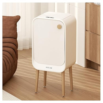 Motion Sensor Trash Can - Automatic Touchless 5.5 Gallon / 20L Garbage Bin for Bathroom Livingroom, Bedroom, Office (White)