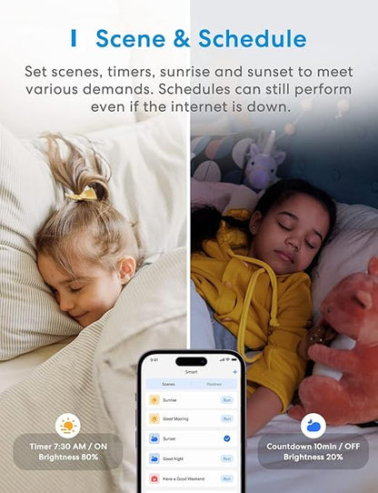 meross Smart Dimmer Switch Single Pole Supports Apple HomeKit, Alexa Google Assistant & SmartThings, 2.4GHz WiFi Light Switch for Dimmable LED, Neutral Wire Required, Remote Control Schedule, 1 Pack