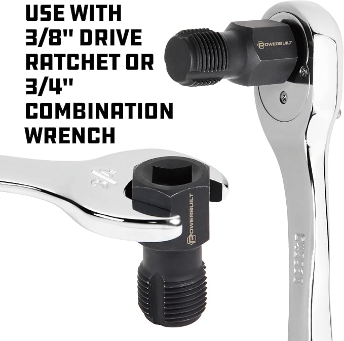 Powerbuilt Oxygen Sensor Thread Chaser Tool – M18 x 1.5mm Rethread Cleaner –for Cleaning and Possibly Repairing Damaged Threads in Oxygen Sensor Bores – 940379