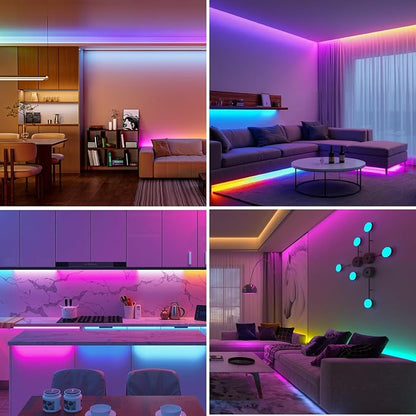 BTF-LIGHTING 3.28FT WS2811 Smart IC RGB DC12V FCOB COB LED Strip Light | UL Listed 720LEDs/m High Density Color Chasing Light 12mm Width for Home Party DIY Lighting(No Adapter or Controller)