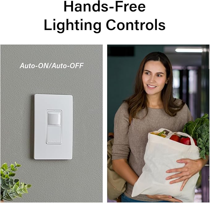 Legrand Radiant Occupancy Sensor Switch, Single Pole, Tri Color 1 Pack