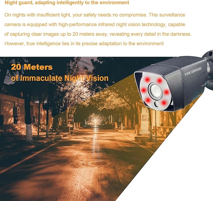 Analog CCTV Camera HD 1080P 4-in-1 (TVI/AHD/CVI/960H Analog) 2MP Security Camera Outdoor Metal Housing, 6 IR-LEDs True Day & Night Monitoring 3.6mm Lens