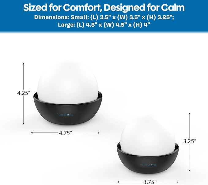 Humidifiers, Set of 2 Stone Decorative Ceramic Natural Water Humidifier, Non-Electric Battery Free for Bedrooms, Great for Babies by Bluestone