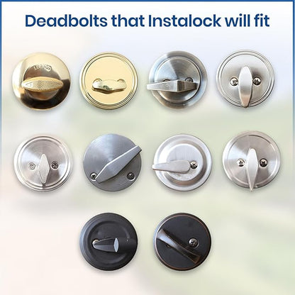 Smart Remote Door Lock for Existing Deadbolt - Installs in 30 Seconds - Enjoy Automatic Keyless Entry with Tool Free Installation - Includes Conversion Kit and Two Wireless Remotes (Bronze)