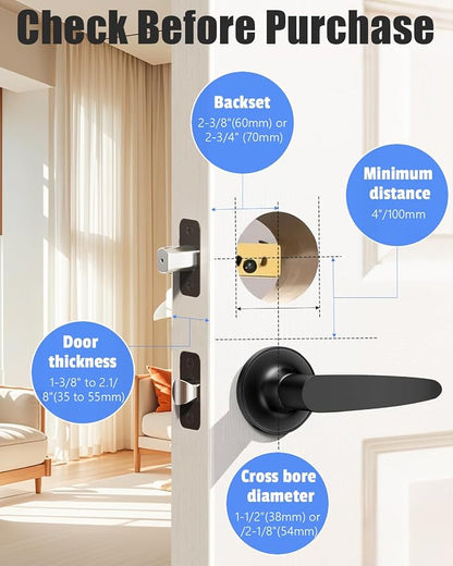 Keyless Entry Smart Door Lock with Code Electronic Fingerprint Keypad Deadbolt Lock for Front Door, Built-in WiFi, App Remote Control, Alexa & Google Voice Control, IP54, 10 Months Battery, Auto Lock