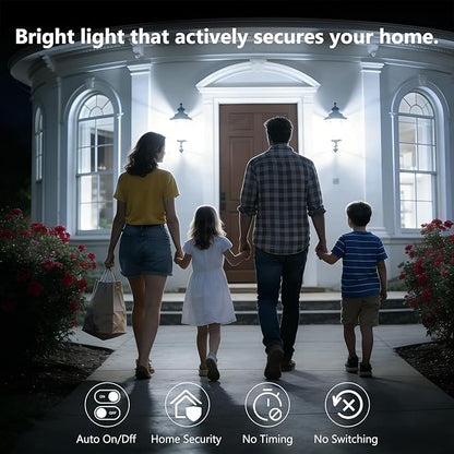 DAYBETTER 8 Pack A19 Dusk to Dawn Light Bulbs Outdoor, Auto On/Off Photocell Sensor LED Light Bulb for Porch & Security Lighting, 60W Equivalent, Energy Efficient 9W, Daylight 5000K, E26 Base