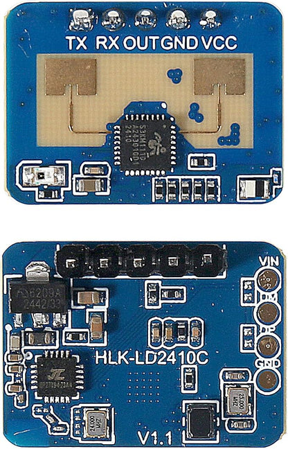 2pcs LD2410C Human Presence Radar Sensor Module HLK-LD2410 LD2410 Millimeter Wave Non-Contact 24GHz ISM Band Serial Port IO Level Output