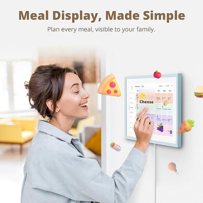 Dragon Touch 10.1-inch Digital Calendar Wall & Desk Chore Chart with Dual Swappable Snap Frames Smart Family Planner, Digital Picture Frame for Mom, Women, Christmas & Weddings