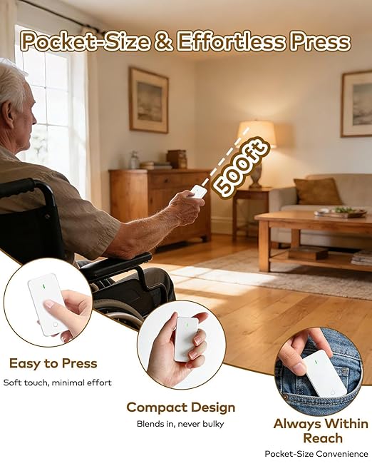 NineLeaf Wireless Remote Outlet Switch,Remote Lamp Switch,On Off Light Plug Decorator Switches Wall Mounted, 500FT, 15A/1500W, TUV List,Programmable, No Wiring,Lamp,Fans,Household Appliances