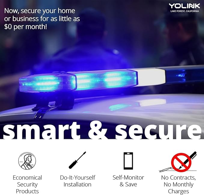 YoLink X3 Version Outdoor Alarm Controller, Ruggedized Battery-Powered Siren/Alarm/Relay Controller, Up to 1/4 Mile Range, 130dB Siren, Alexa, Google, IFTTT, Hub Required for Full-Functionality!