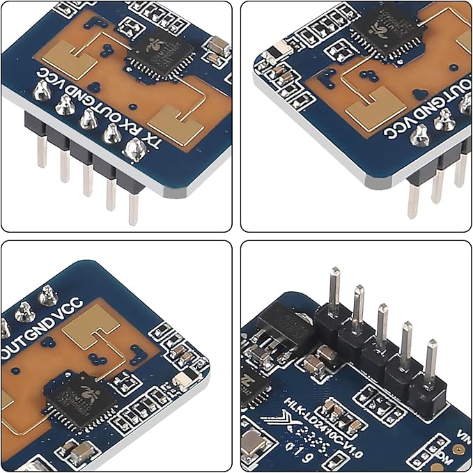 2pcs LD2410C Human Presence Radar Sensor Module HLK-LD2410 LD2410 Millimeter Wave Non-Contact 24GHz ISM Band Serial Port IO Level Output