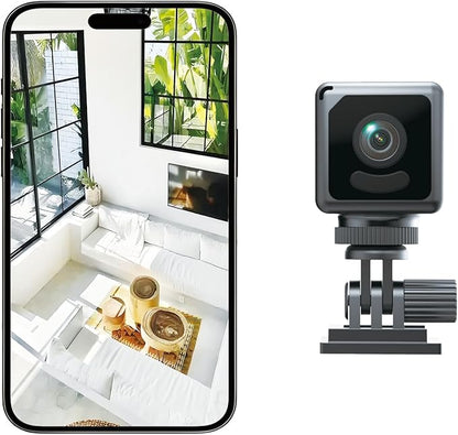 2025 Upgraded Security Camera, 4K HD Mini Nanny Cam for Home with Night Vision, WiFi Indoor Camera, Motion Detection, Remote Viewing, Wireless Camara Cam