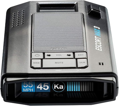 Escort MAX 3 Laser Radar Detector, Bluetooth Connectivity, Premium Range