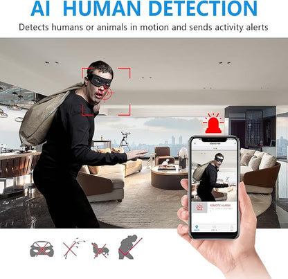 【Free 64G】 Smallest Wireless Battery Camera,HD1080P Security Camera,Baby Monitor Nanny Cam with Video Recording Live Feed Night Vision,Motion Detection,Cloud Storage for Security with iOS Android