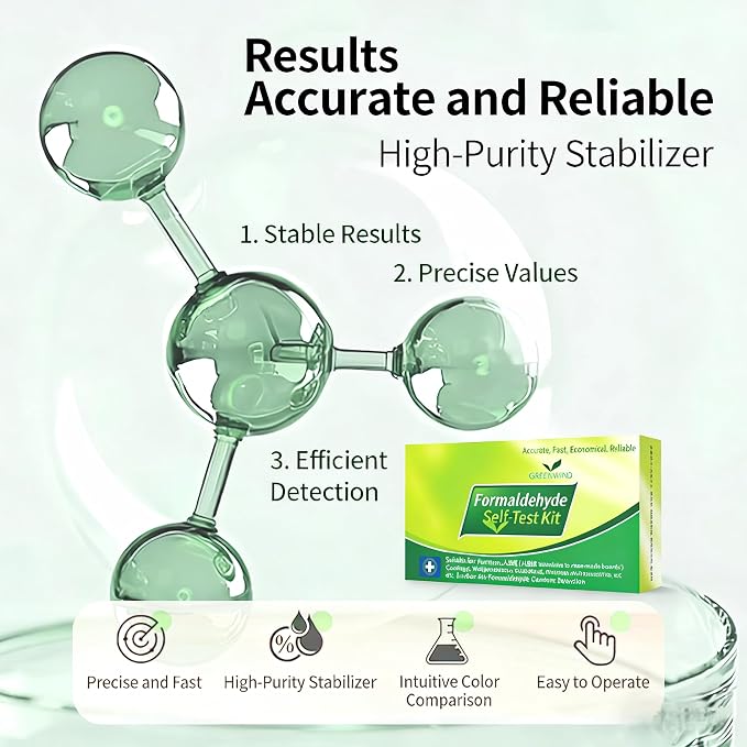 Plant-Based Formaldehyde Remover Kit | 24h Fast-Acting, 90-Day Long-Lasting, One-Click Activation, No Electricity, Safe for Baby, with Test Kit & Activated Carbon for Home, Closet, Bedroom