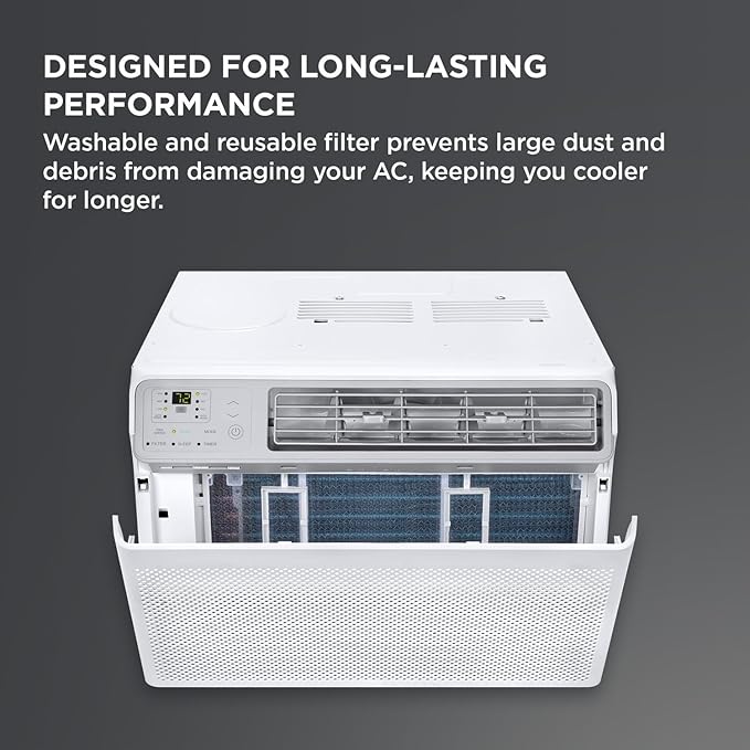 TCL 8000 BTU Smart Window Air Conditioner, Best Compact Quiet Energy Efficient AC Unit, Fan & Dehumidifier, Rooms Up To 350 Sq. Ft., Remote Control, Works with Alexa, Google Assistant & TCL Home App