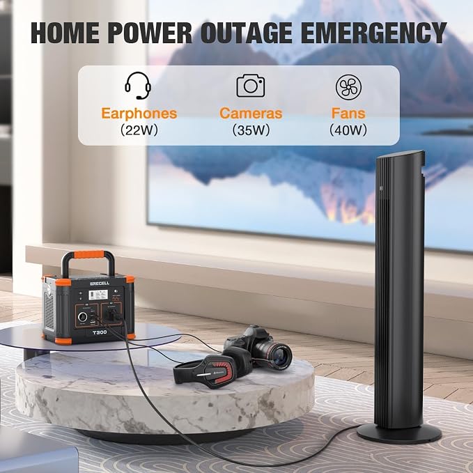 GRECELL Portable Power Station 330W, 230.88Wh Solar Generator