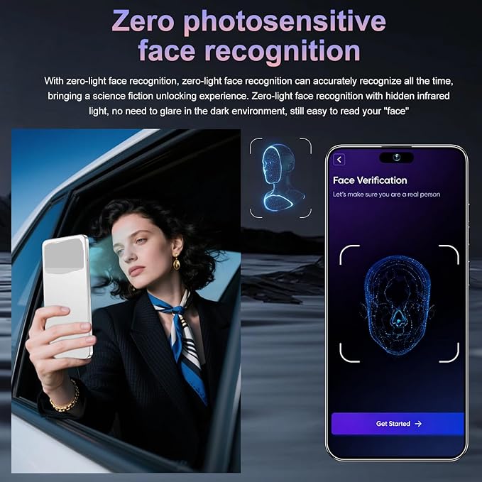 17PM Smartphone: Snapdragon 8 Gen 3, 12GB RAM + 512GB Storage, 7000mAh Battery, 6.99-inch Display, 68MP+108MP Camera, Android 15, 5G, Dual SIM - Superior OS Outperforms Competitors (White)