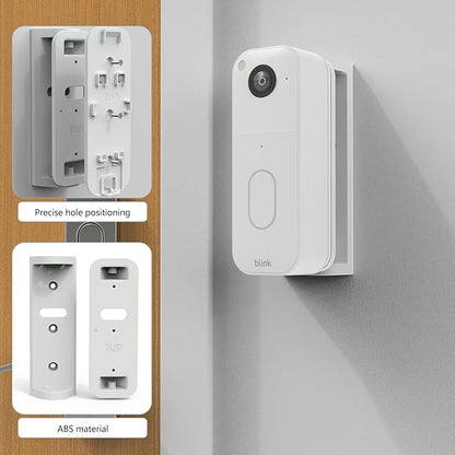 Angle Mount for Blink Video Doorbell (newest model), Doorbell Camera Holder for Blink Doorbell 2nd Gen, Wall Plate Wall Mounting Kit Bracket Corner Mount Accessory Stand for Blink Video Doorbell 2nd