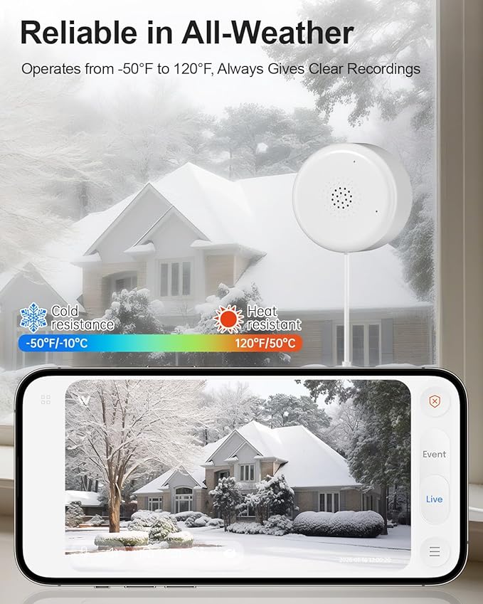 2K No-Drill Window Security Cameras, 2Packs Magnetic Cameras for Home Security, 5G&2.4G WiFi Indoor Angled Window Cam Stick on Glass, Full Color Night Vision, 24/7 AI Human Detection for RV, Apartment