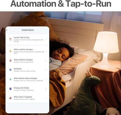ORALUCE Bluetooth Smart Light Bulb 60 Watt Equivalent, Dimmable 2700-6500K Lightbulbs E26 Base, A19 9W LED Light Bulbs for Lamp, Bedroom, 4 Pack (No WiFi Connection)