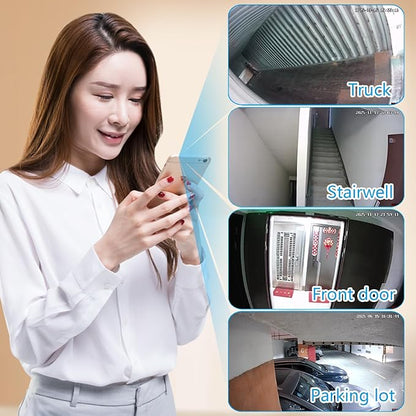 4K HD 4G LTE Cellular Hidden Surveillance Camera (No WiFi Required, Built-in SIM Card), Mobile Remote Car, Pet, and Baby Mini Monitor (Features Night Vision, Motion Detection, Cloud Storage)