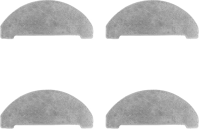 4 PCS Washable Mop Pad Robot Vacuum Cleaner Accessories for Honiture Q6 Pro/Laresar L6 Pro Sweeper, Replacement Cloth Wipe Rag