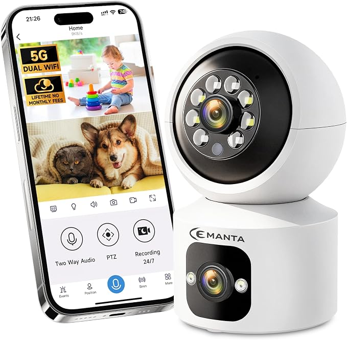 4MP Security Camera Indoor for Pet/Dog/Baby with Phone App