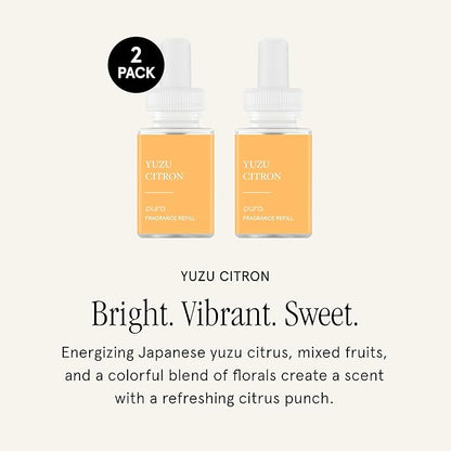 Pura Smart Home Scent Refill - Long-Lasting Premium Fragrance per Refill - Clean Diffuser Fragrance for Home, Office & Apartment - 2 Pack, Yuzu Citron