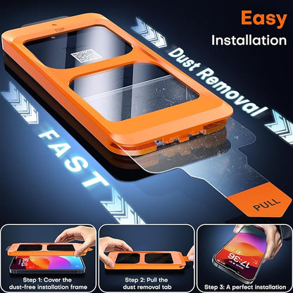 TOCOL for iPhone 13 mini Privacy Screen Protector 9H Hardness Military Grade Shatterproof HD Tempered Glass Full Coverage Easy Installation Case Friendly 2 Pack