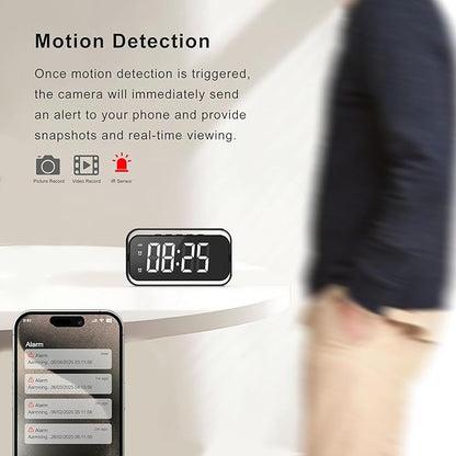 Wireless-Security-Camera, 4K Real Full HD Nanny Cam for Home Security, Night Vision & Motion Detection Alerts, Security Recording with Mobile Phone App, Support 2.4G and 5G