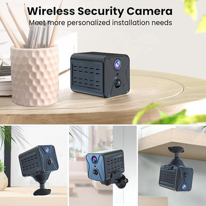 aidowocam Spy Camera Security Cameras Wireless Indoor, Camera for Home Security,4K AI Motion Detection,150 Days Standby Battery Life,WiFi Camera Night Vision and Cloud/SD Storage
