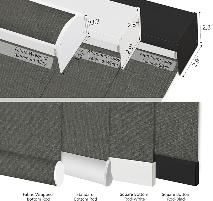 Motorized Blinds with Remote,103% Blackout Motorized Roller Shades