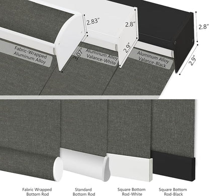 Motorized Blinds with Remote,103% Blackout Motorized Roller Shades