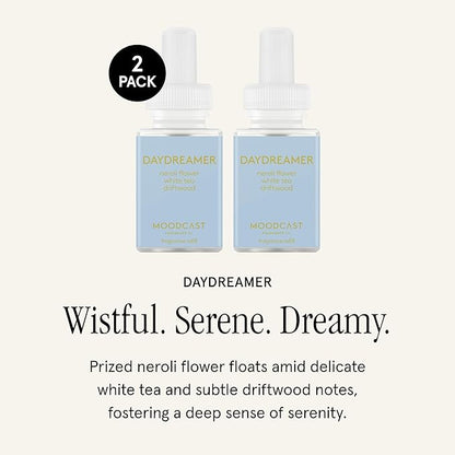 Pura & Moodcast Home Scent Refill - Smart Home Air Diffuser - Long-Lasting Premium Fragrance per Refill - Household Essential - Clean & Safe Diffuser Fragrance - 2 Pack, Daydreamer