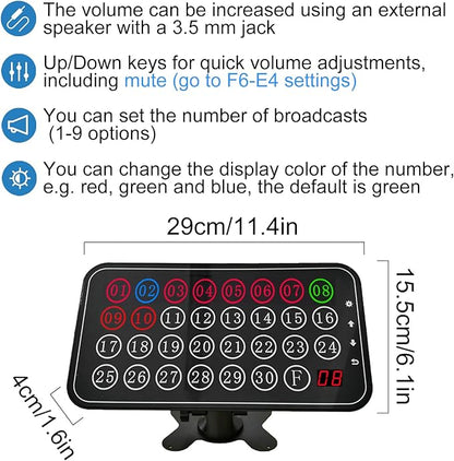 Life Alert Care Giver Pager Nurse Call System 30-line Elderly Monitoring 10 Emergency Bathroom Alarm Button for Patients Seniors Disabled SOS Help for Nursing Home Hospital Clinic Restaurant