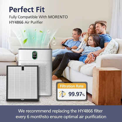 HY4866 Replacement Filters for MORENTO HY4866, WESTHEY HY4866 Air Purifier