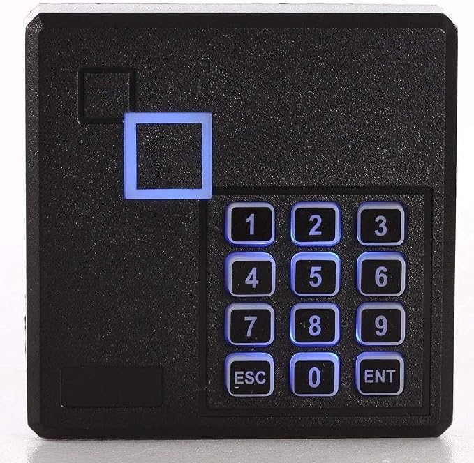 Request to Exit PIR Motion Sensor 4 Doors Access Control Electronmagnetic 600 LBS Magnetic Lock 110-240V Power Supply Box RFID Keypad Reader Keyfobs/Cards(Phone APP remotely Open Door)