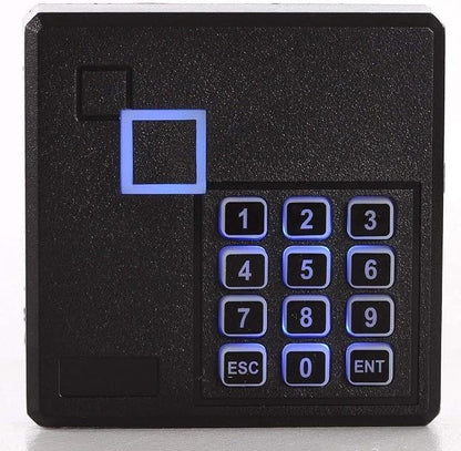 Request to Exit PIR Motion Sensor 4 Doors Access Control Electronmagnetic 600 LBS Magnetic Lock 110-240V Power Supply Box RFID Keypad Reader Keyfobs/Cards(Phone APP remotely Open Door)